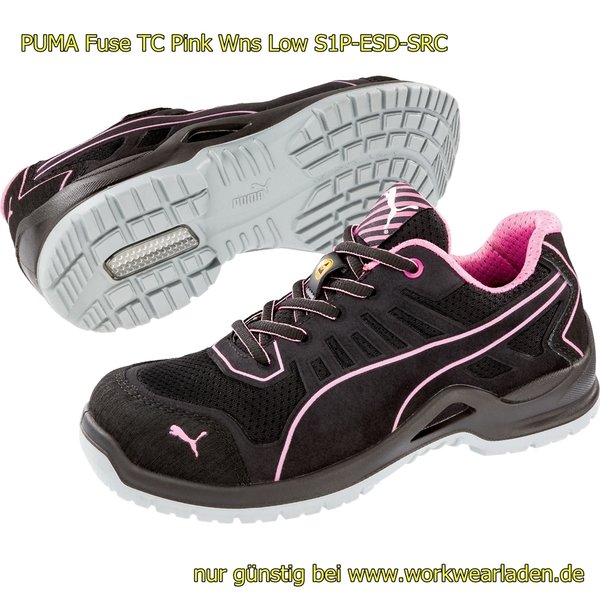 PUMA Fuse TC Pink Wns Low S1P-ESD-SRC in schwarz