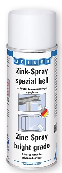 WEICON Zink-Spray im Farbton Feuerverzinkung - 1 oder 12 Stück