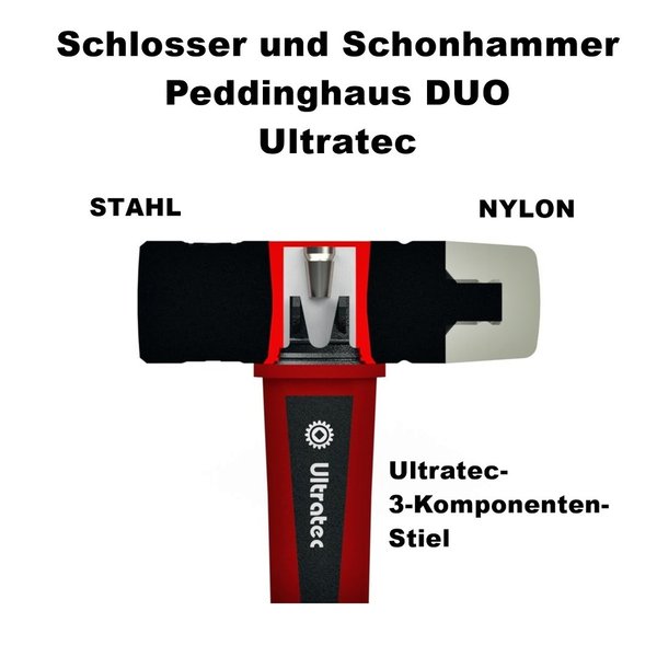 PEDDINGHAUS Schonhammer/Schlosserhammer DUO 1000g