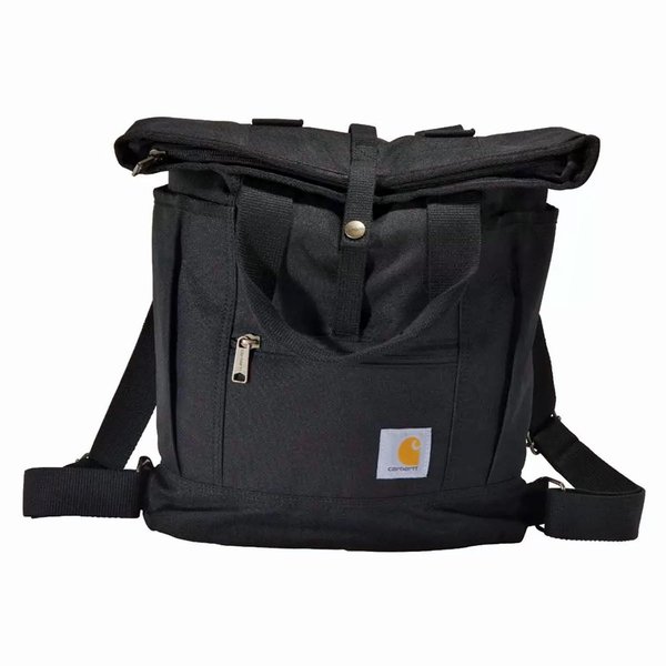 CARHARTT Convertible Backpack Tote in braun/schwarz